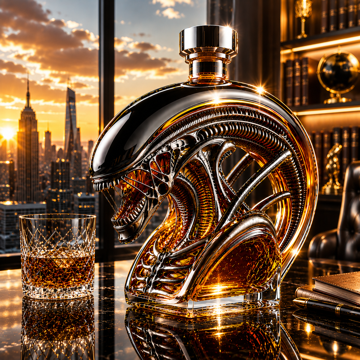 Xenomorph Whiskey Bottle