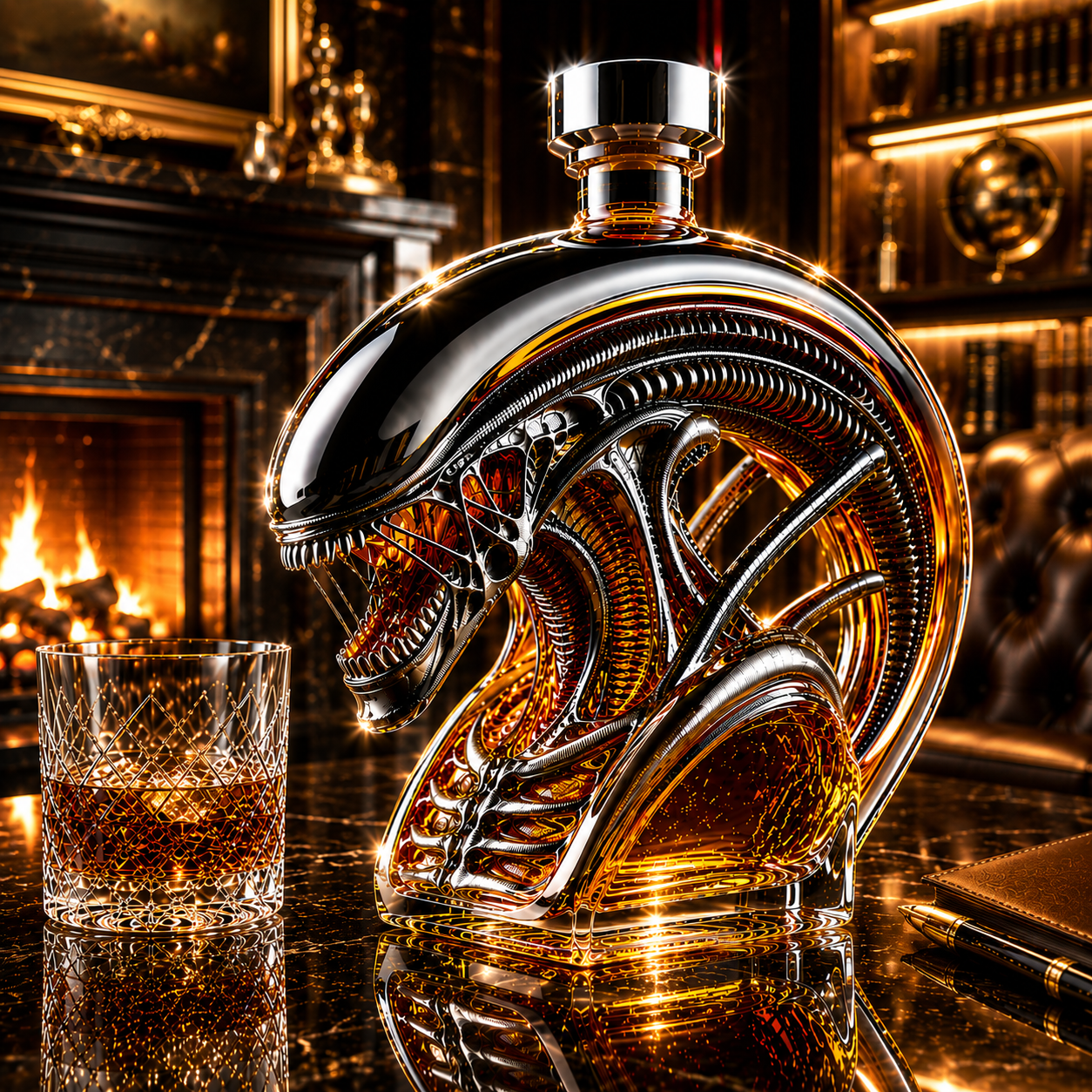 Xenomorph Whiskey Bottle
