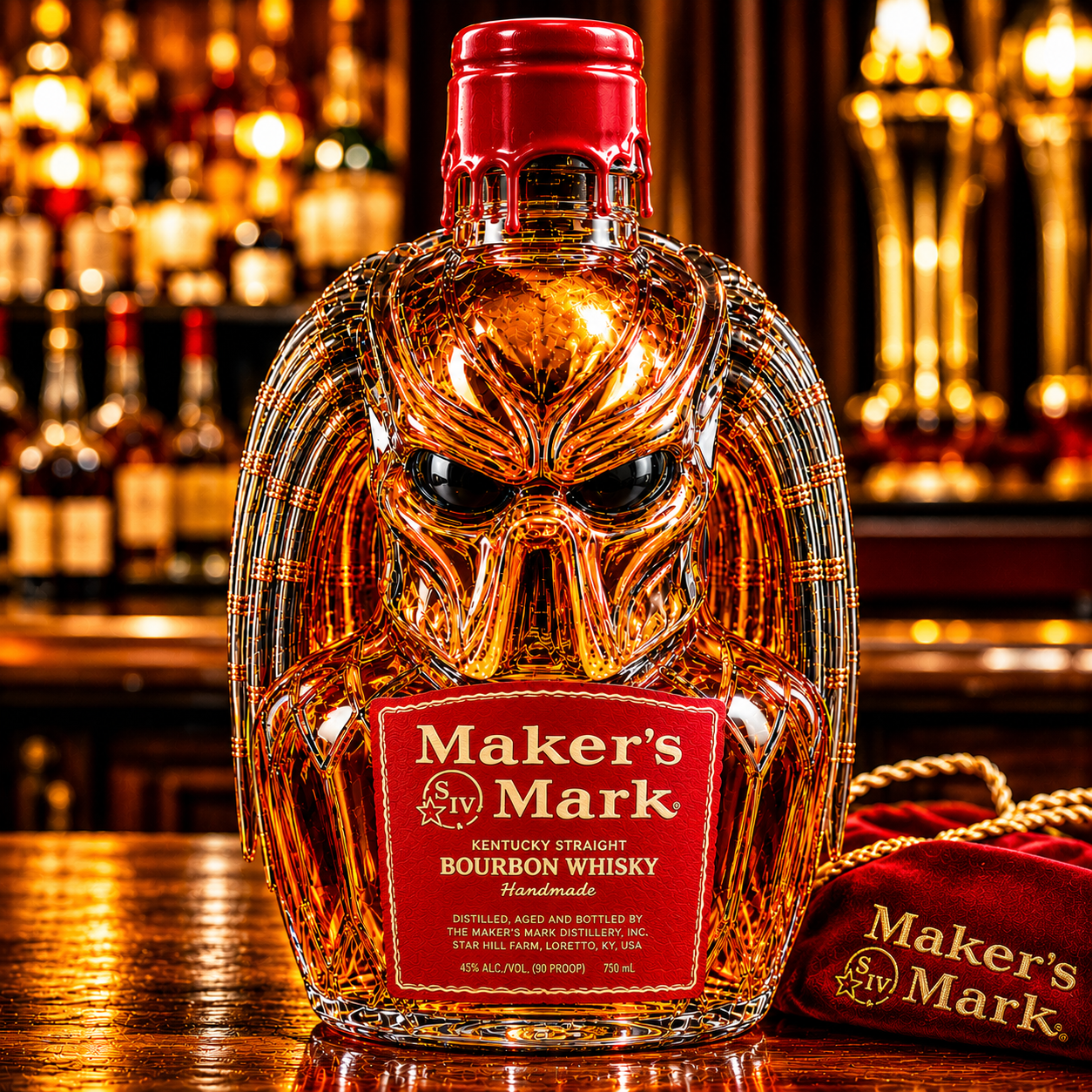 Predator Whiskey Bottle