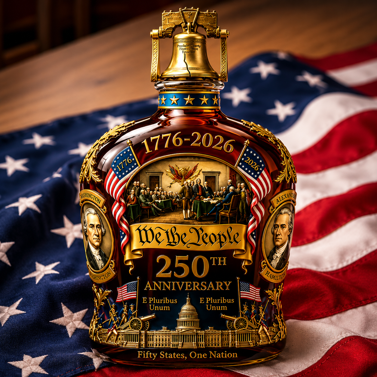 U.S. 250th Anniversary Commemorative Whiskey Decanter
