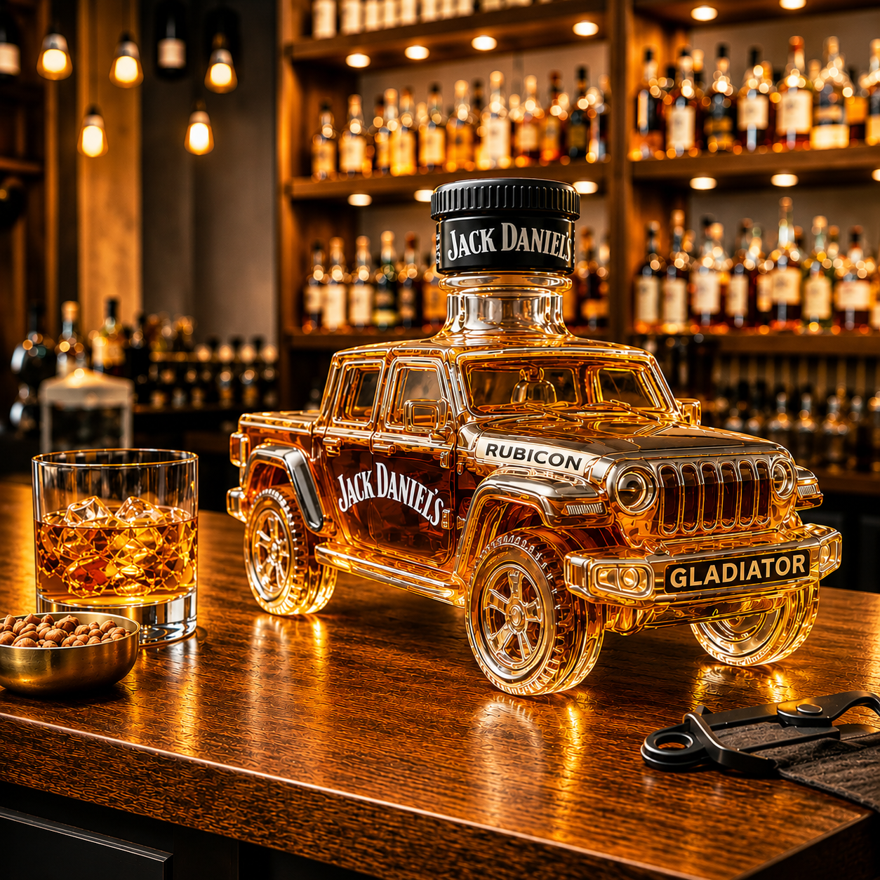 Jeep Gladiator Rubicon Whiskey Bottle