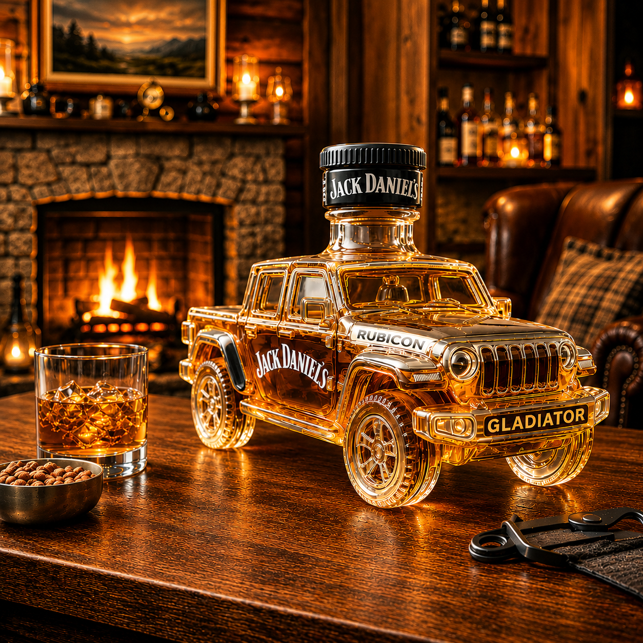 Jeep Gladiator Rubicon Whiskey Bottle