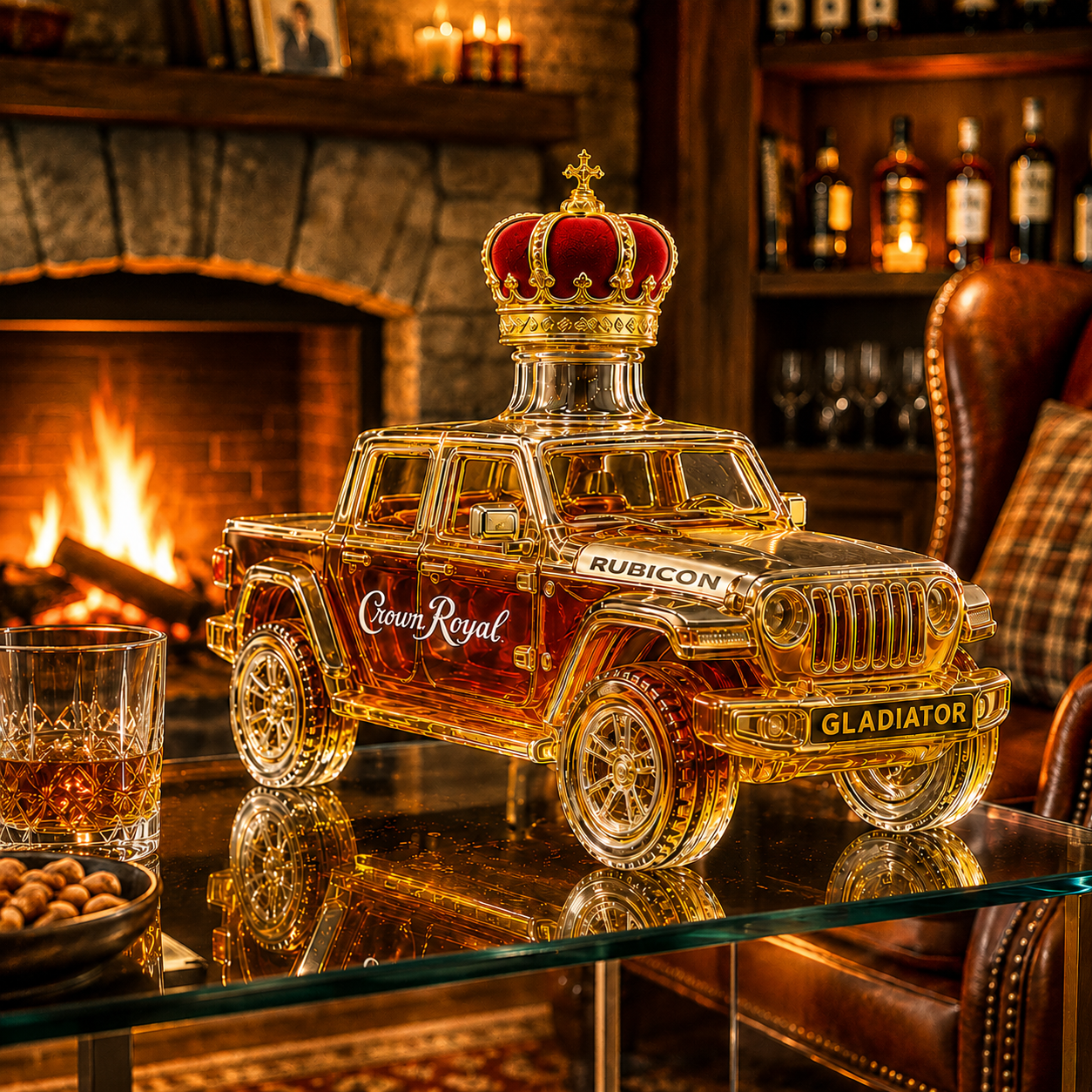 Jeep Gladiator Rubicon Whiskey Bottle