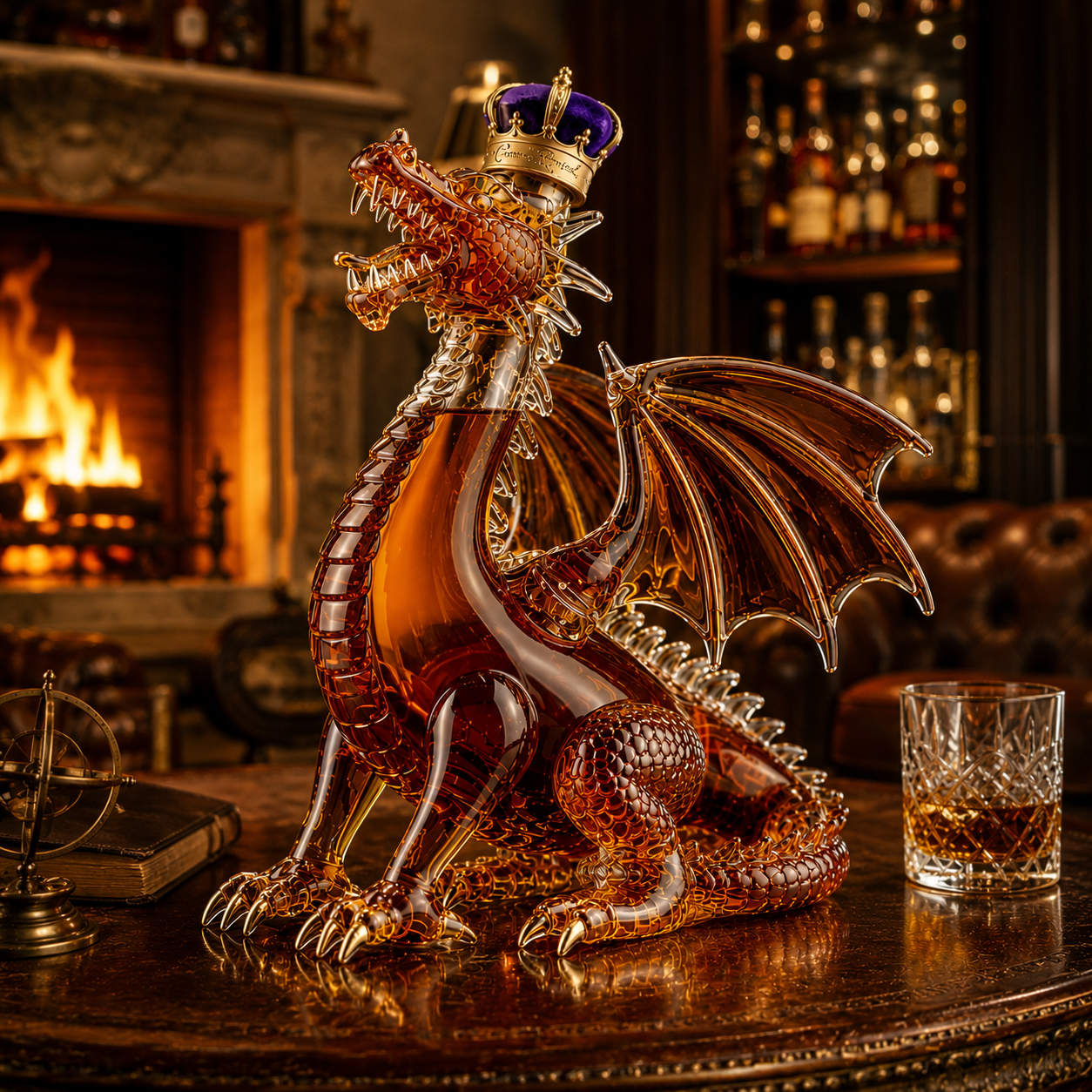 Dragon Whiskey Bottle