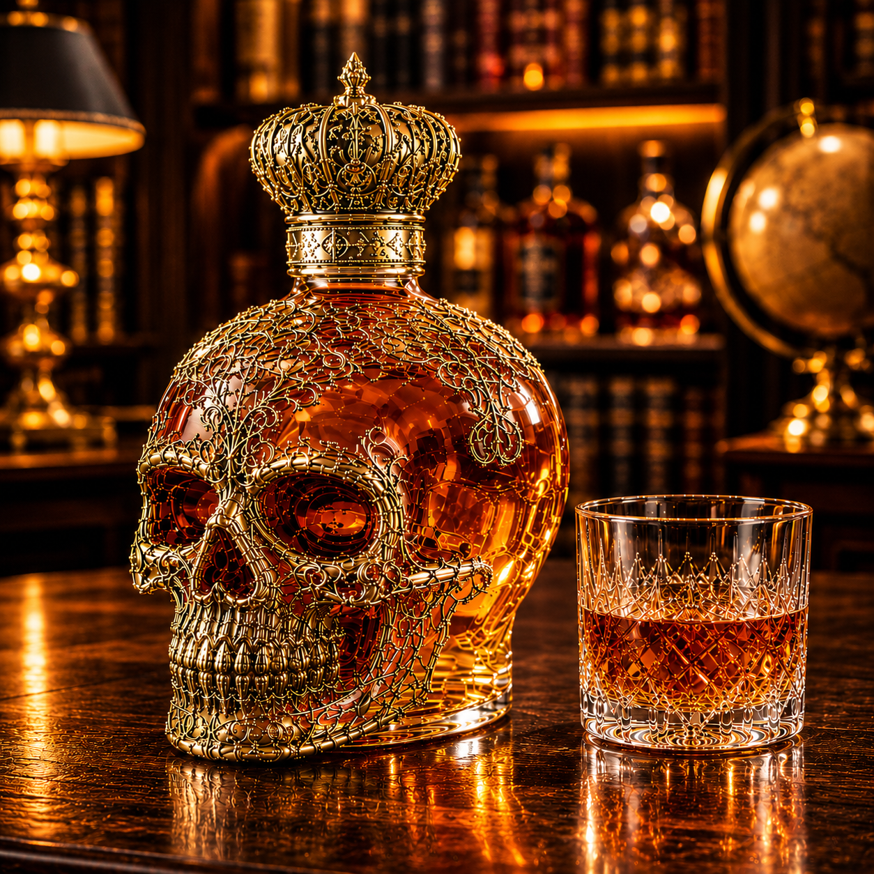 Royal Skull Whiskey Decanter