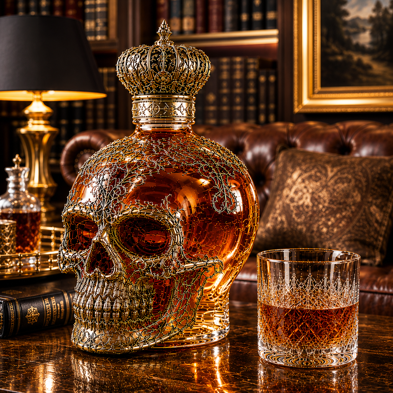 Royal Skull Whiskey Decanter
