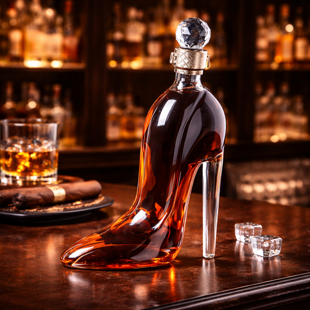 High Heel Whiskey Bottle