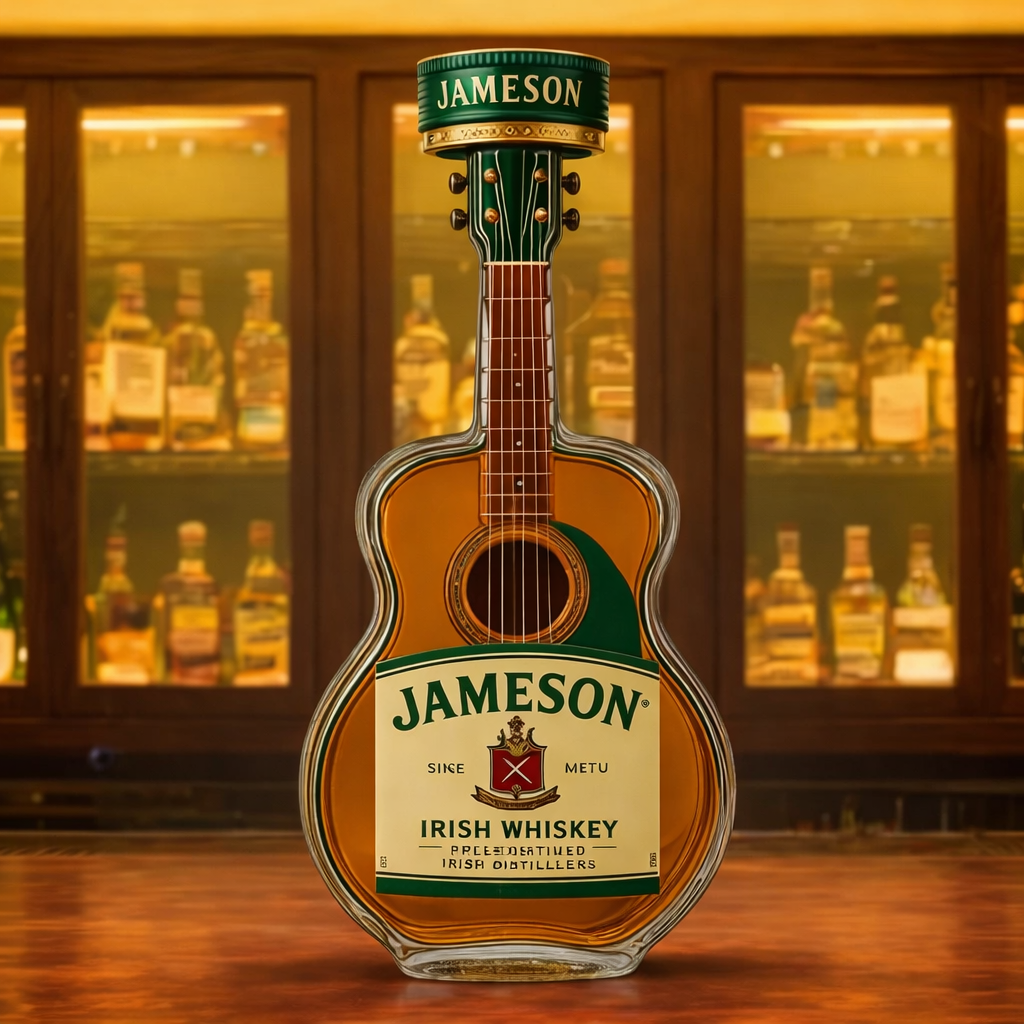 Guitar Whiskey Bottle