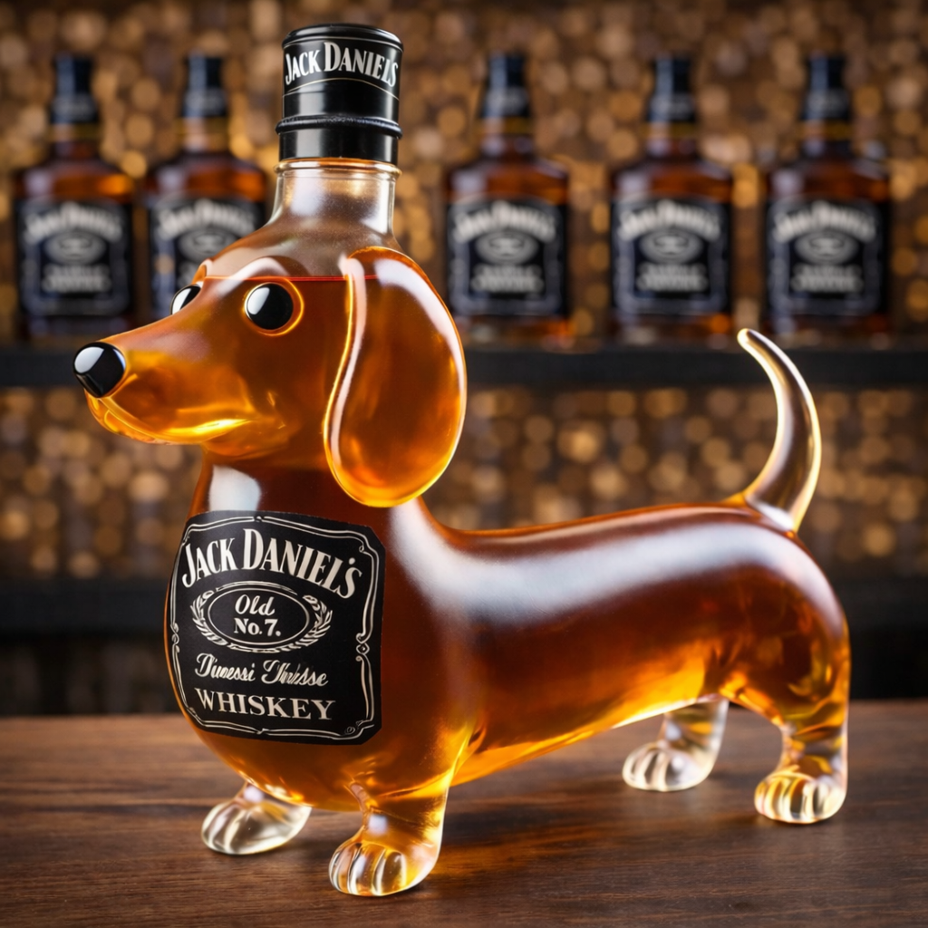 Dachshund Dog Whiskey Bottle