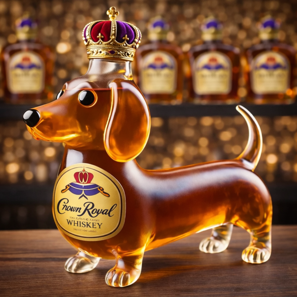 Dachshund Dog Whiskey Bottle
