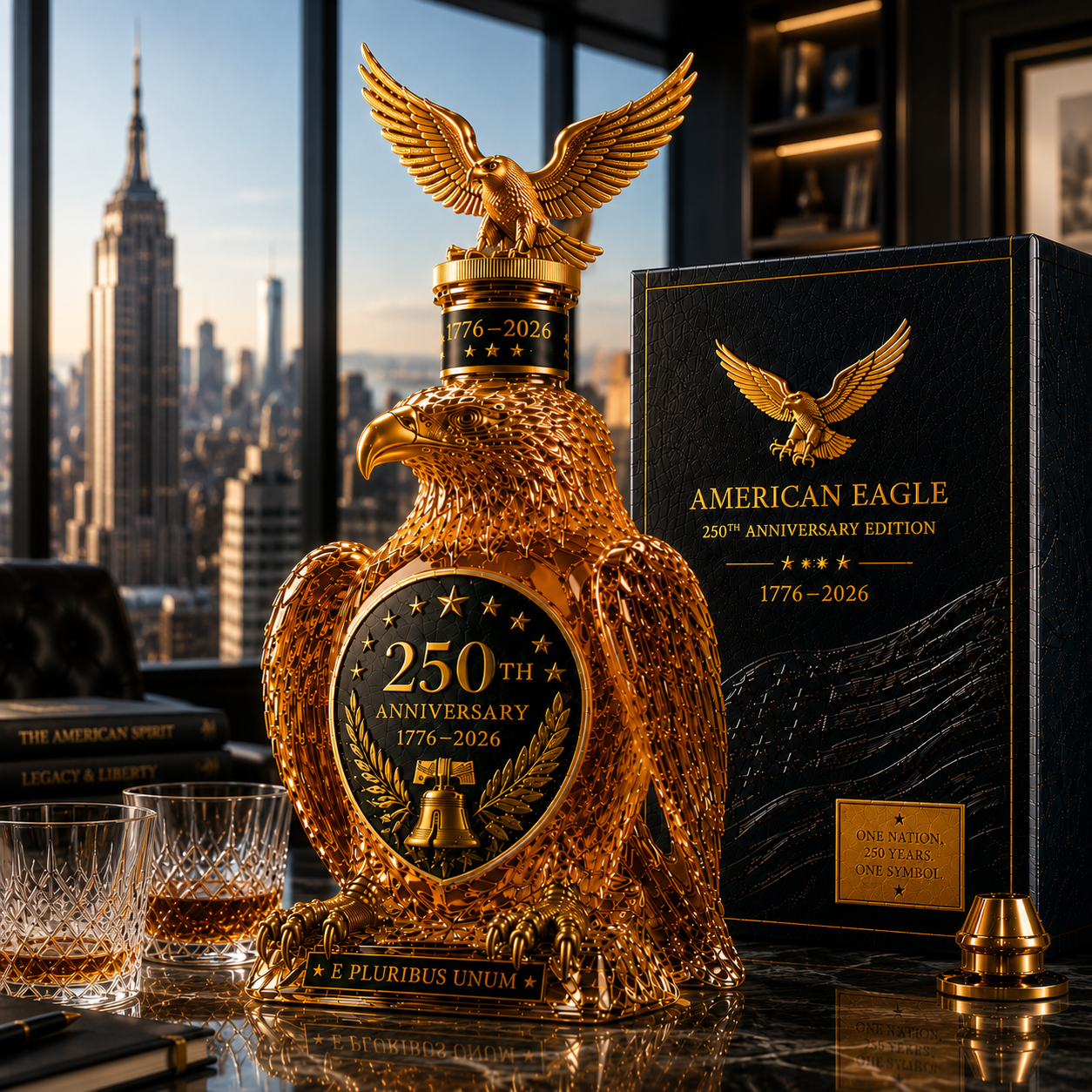 American Eagle 250th Anniversary Whiskey Decanter