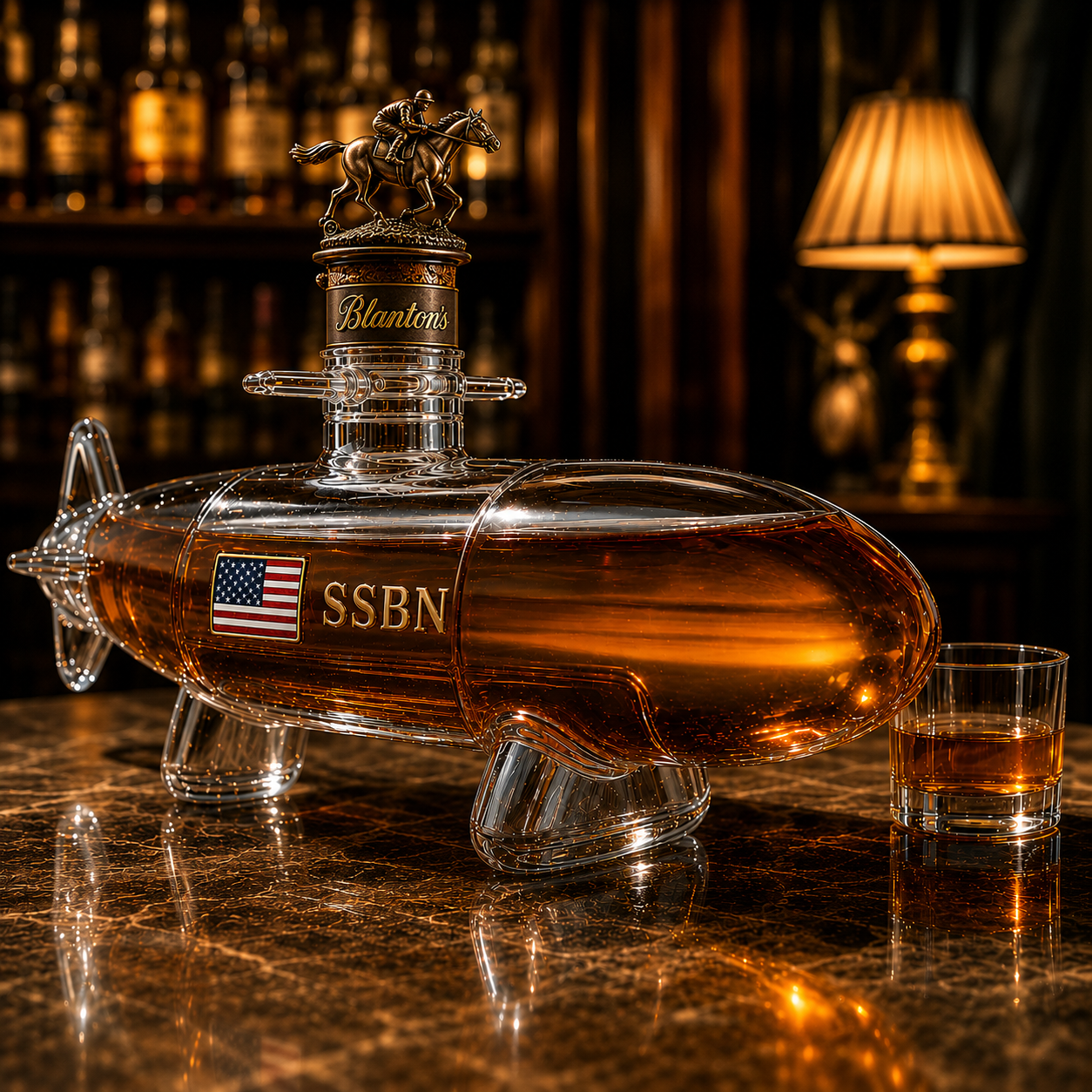 SSBN Whiskey Submarine Bottle