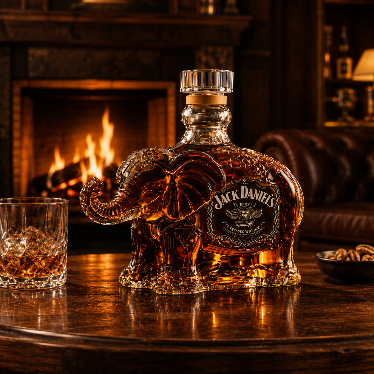 Elephant Whiskey Bottle