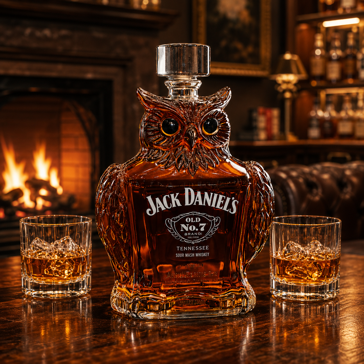 Owl Whiskey Bottle