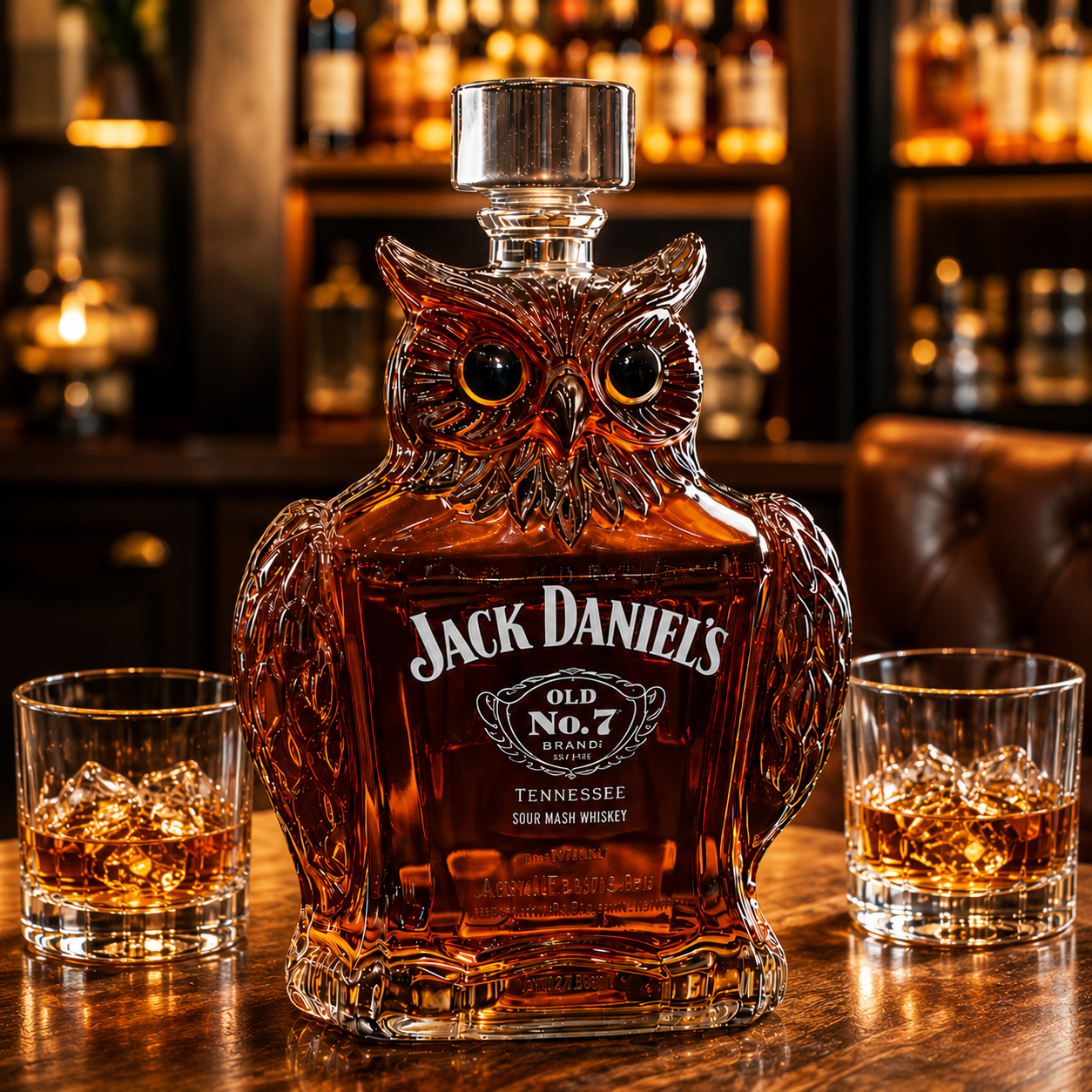 Owl Whiskey Bottle