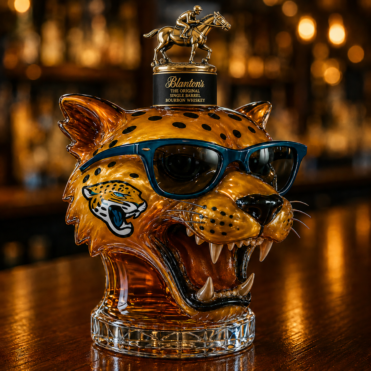 Leopard Whiskey Bottle