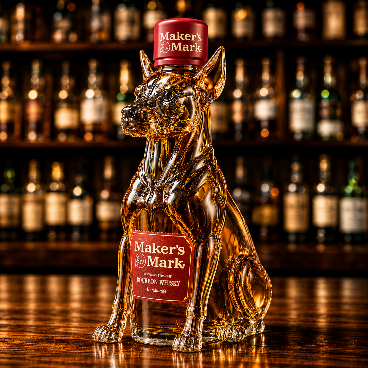 Hound Whiskey Bottle
