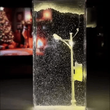 Snowy Night Street Lamp DIY Materials Street Flowing Lamp