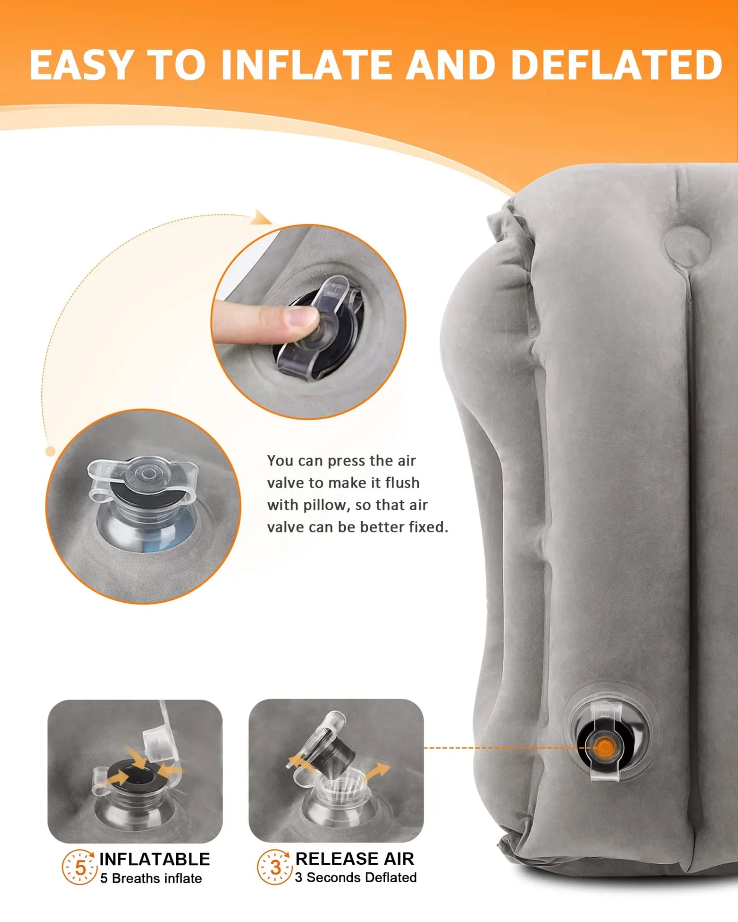 Inflatable Travel Pillow