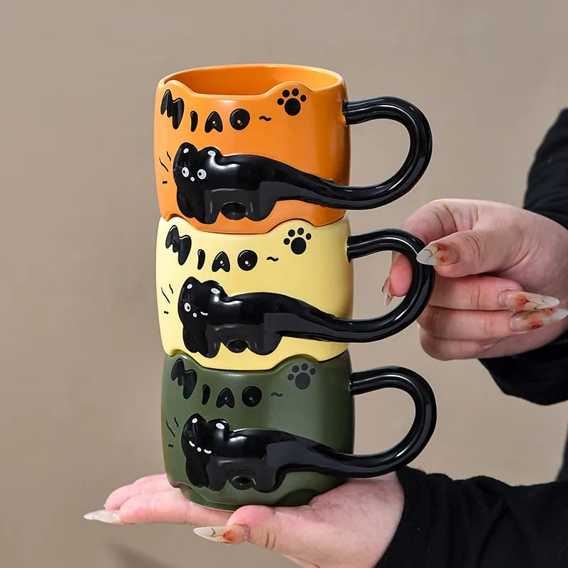 Playful cat coffee Mugs