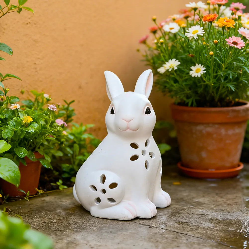 Solar Easter Rabbit Garden Decor