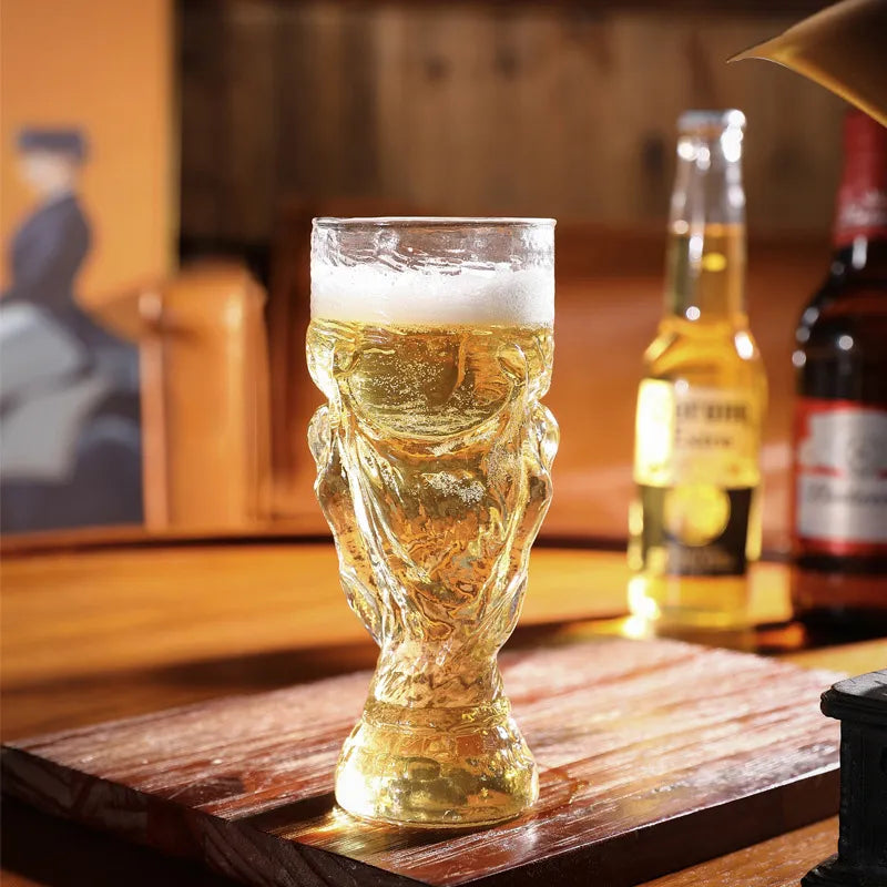 Football Trophy Beer Glass