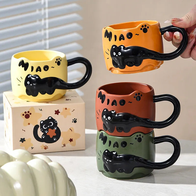 Playful cat coffee Mugs