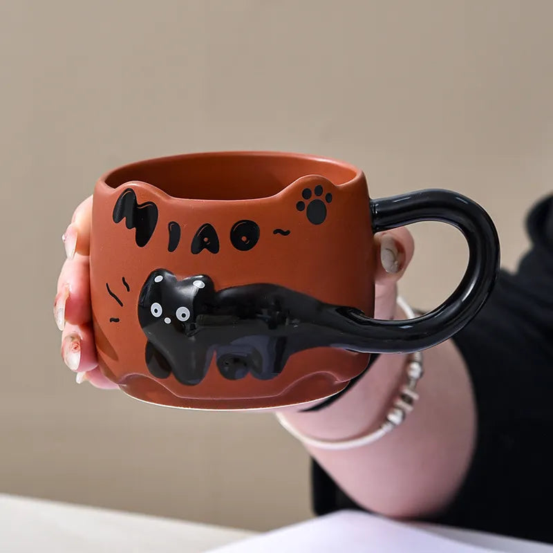Playful cat coffee Mugs