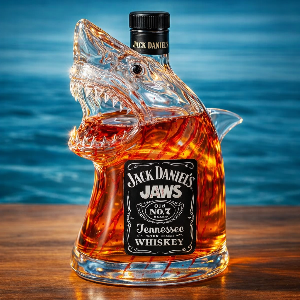 Jaws 50th Anniversary Limited Edition Whiskey Bottle