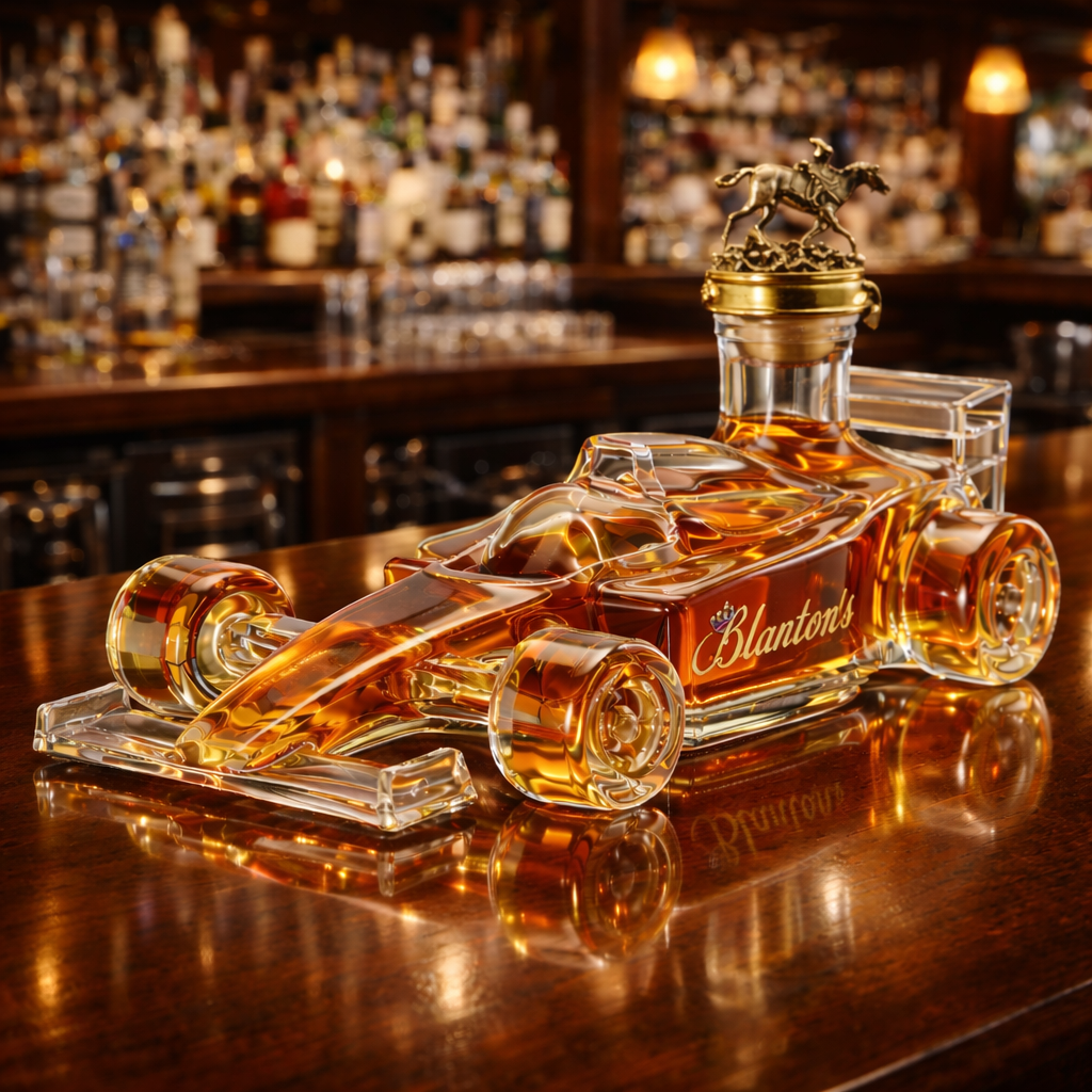 F1 Racing Car Whiskey Bottle