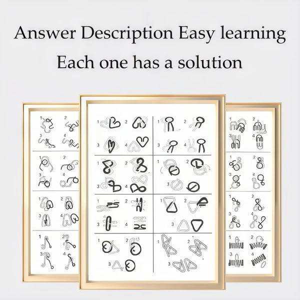 Metal Montessori Puzzle Solving