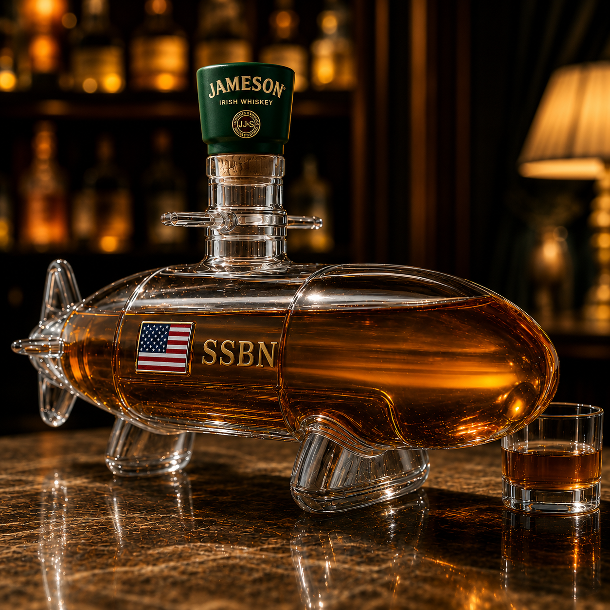 SSBN Whiskey Submarine Bottle