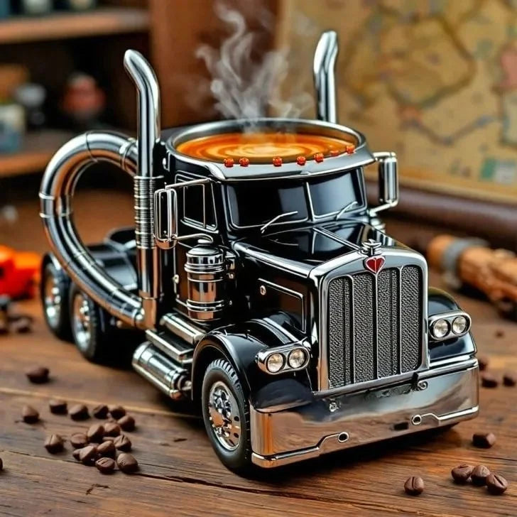 Food grade material-Handcrafted Truck Coffee Mug