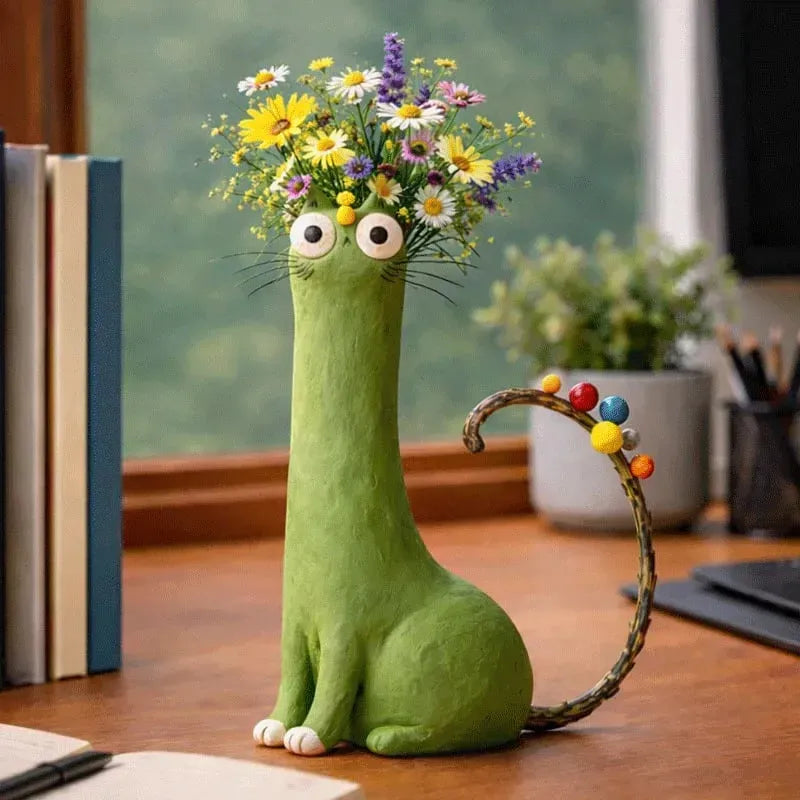 Quirky Cat Vase