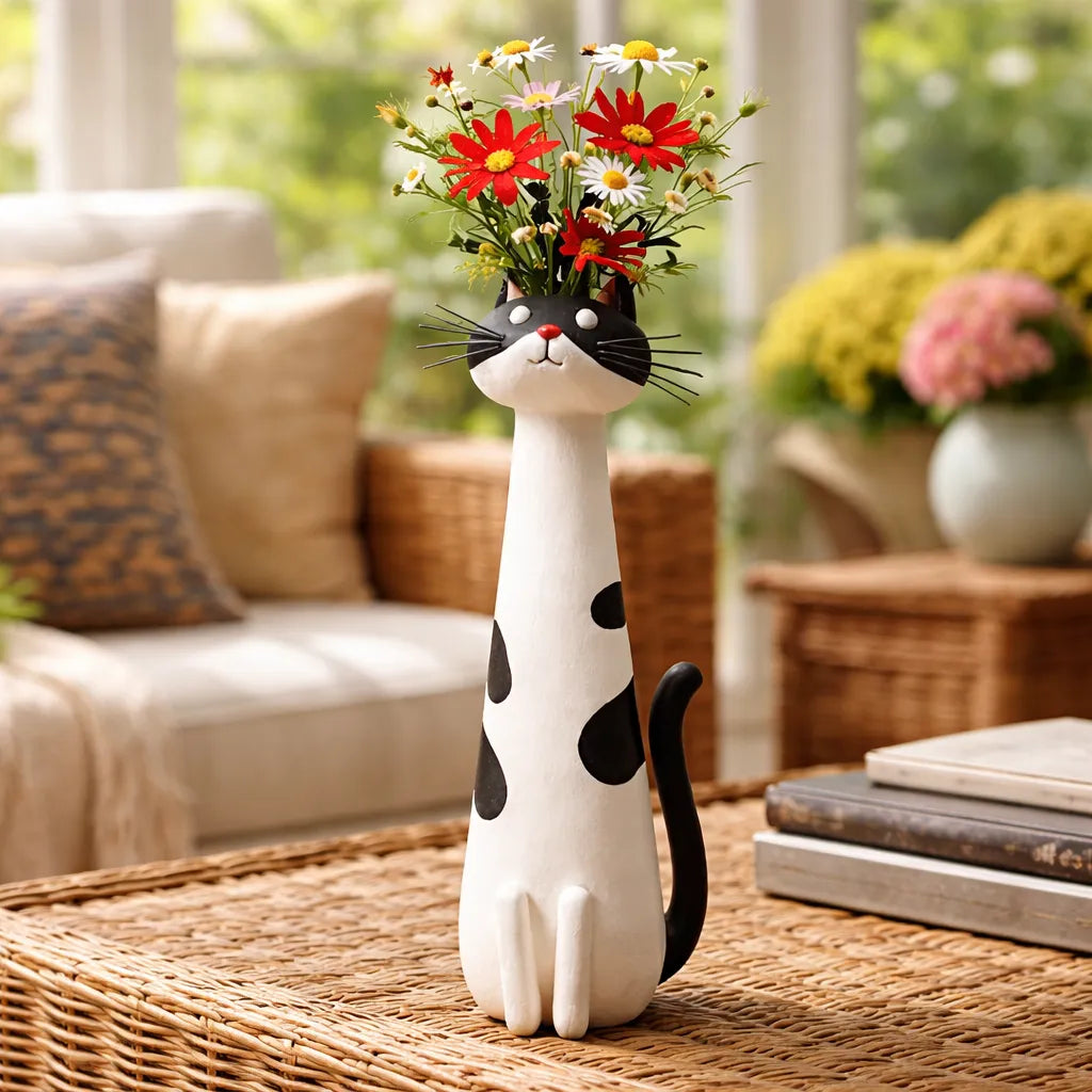 Quirky Cat Vase
