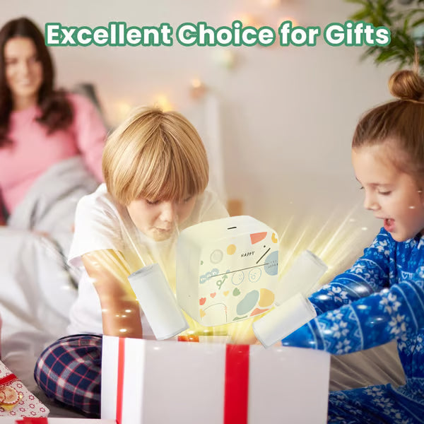 XenGro Mini Portable Sticker Printer – Inkless, Bluetooth, 3 Rolls Paper – Perfect Gift for Kids