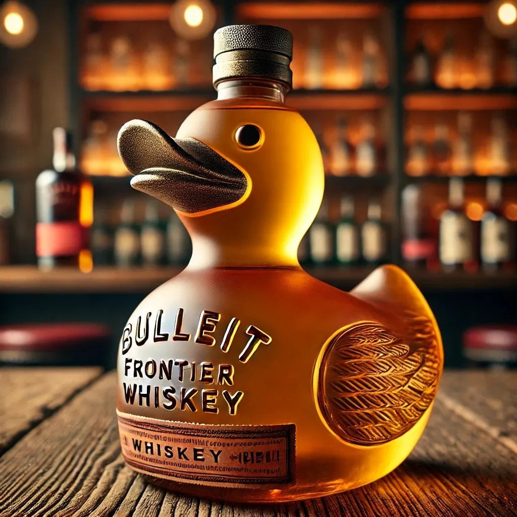 Funny Duck Whiskey Bottle