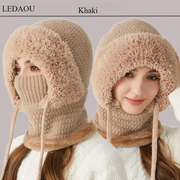 3 in 1 Beanie Hat For Women