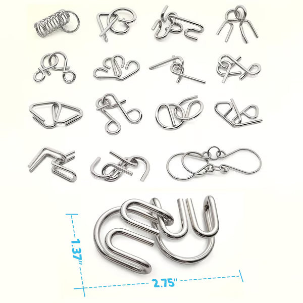 Metal Montessori Puzzle Solving