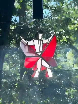 The Memphis Melody - Handmade Stained Glass Spinner
