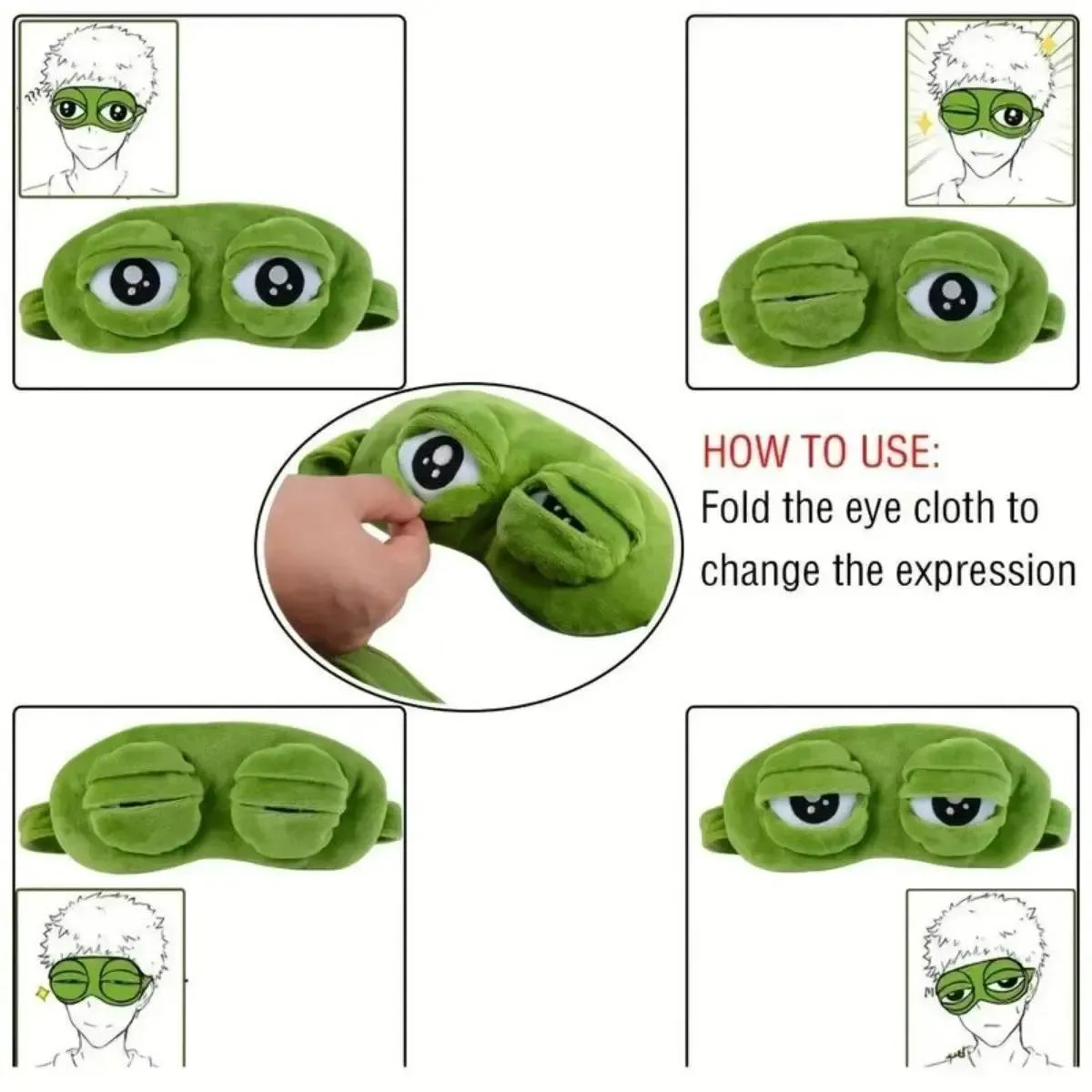 3D Cute Frog Sleep Eye Mask
