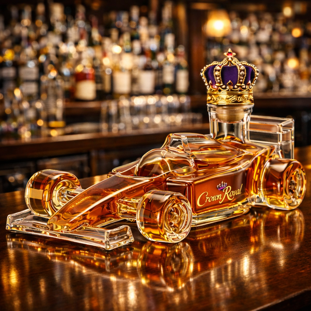F1 Racing Car Whiskey Bottle