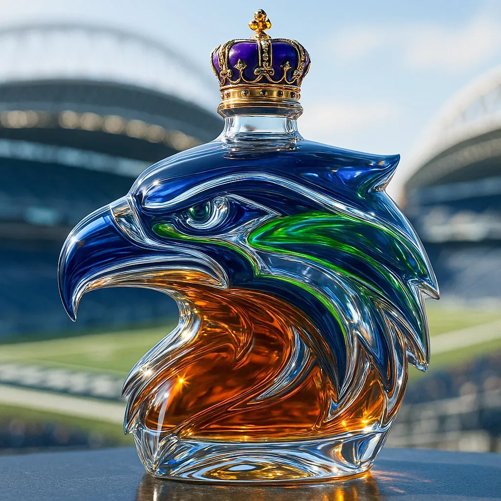Seattle Seahawks Limited Edition Eagle Whisky Bottle