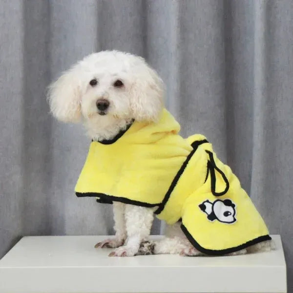 Super absorbent pet bathrobe