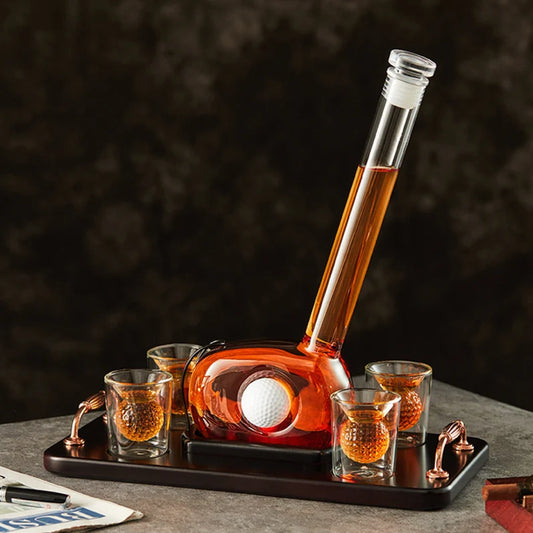 Golf Whiskey Decanter Set