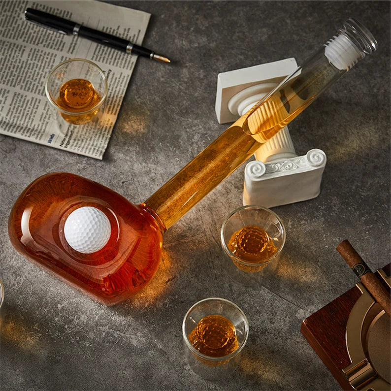 Golf Whiskey Decanter Set