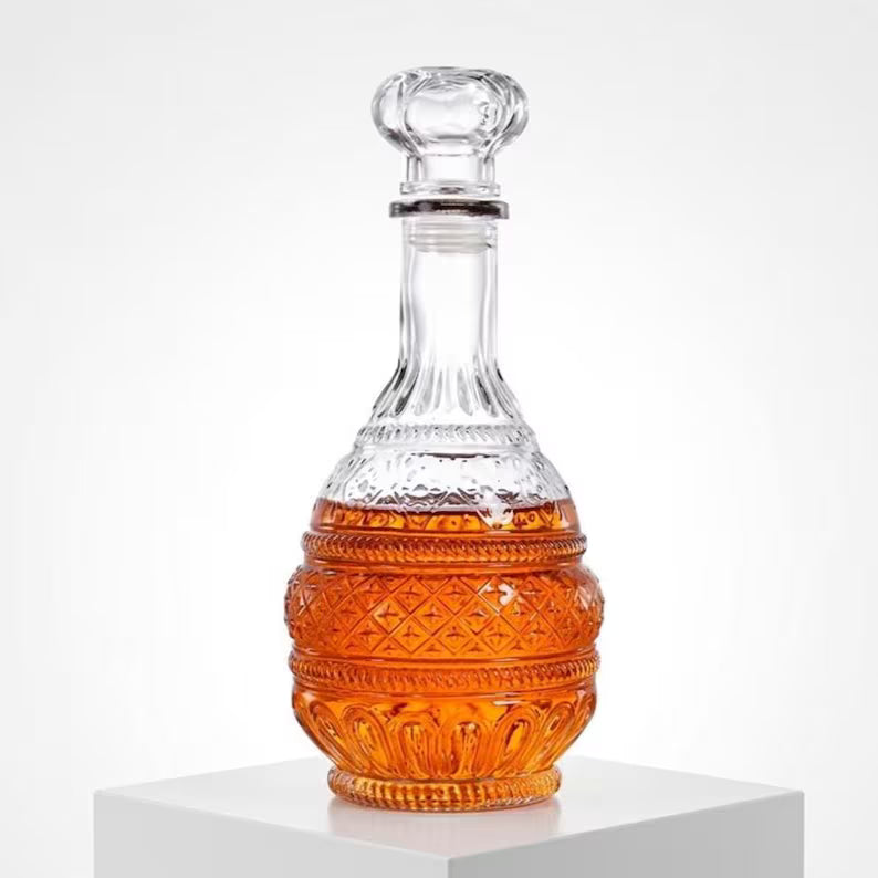 Vintage Crystal Whiskey Decanter