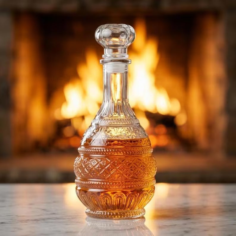 Vintage Crystal Whiskey Decanter