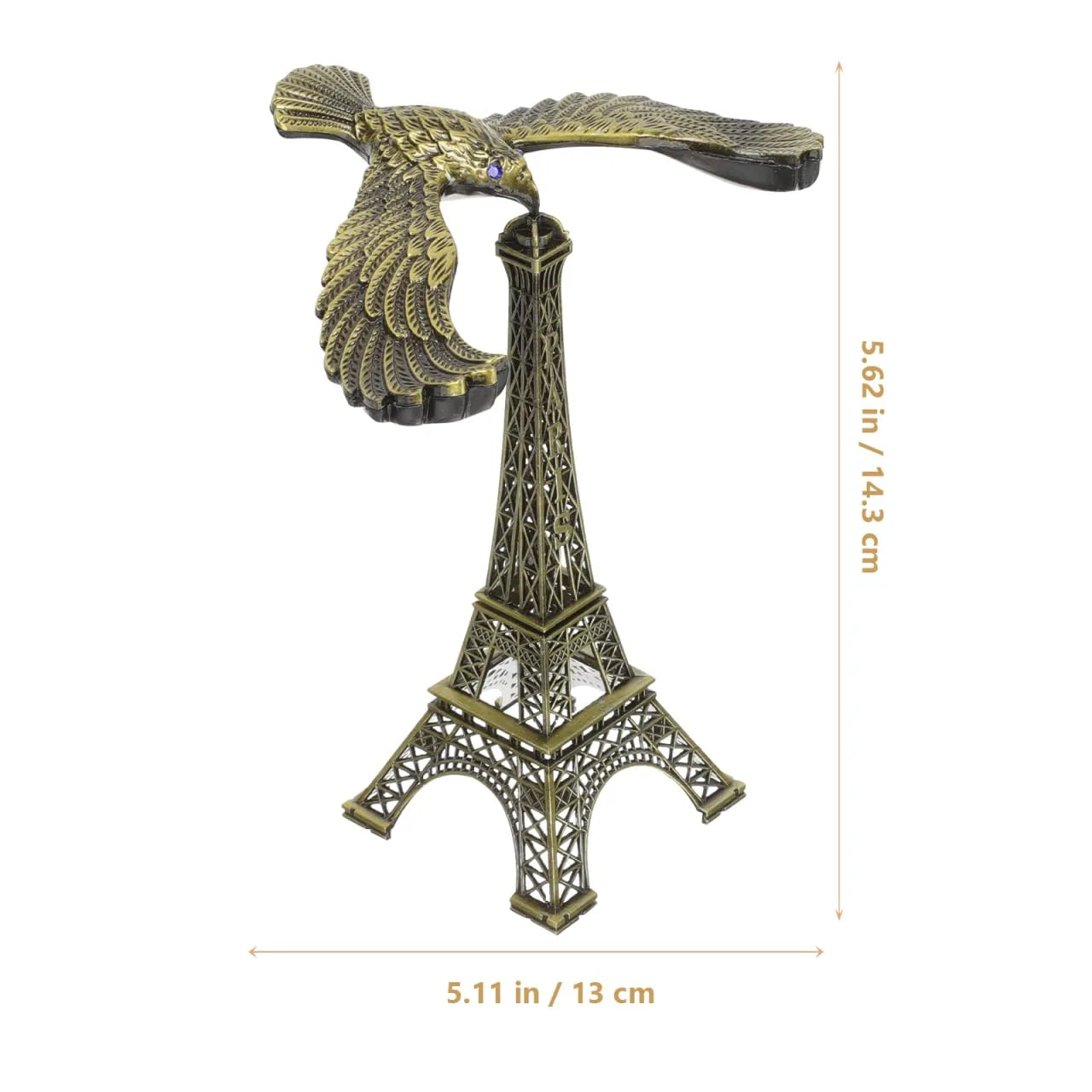 Metal Eiffel Tower Balance Eagle