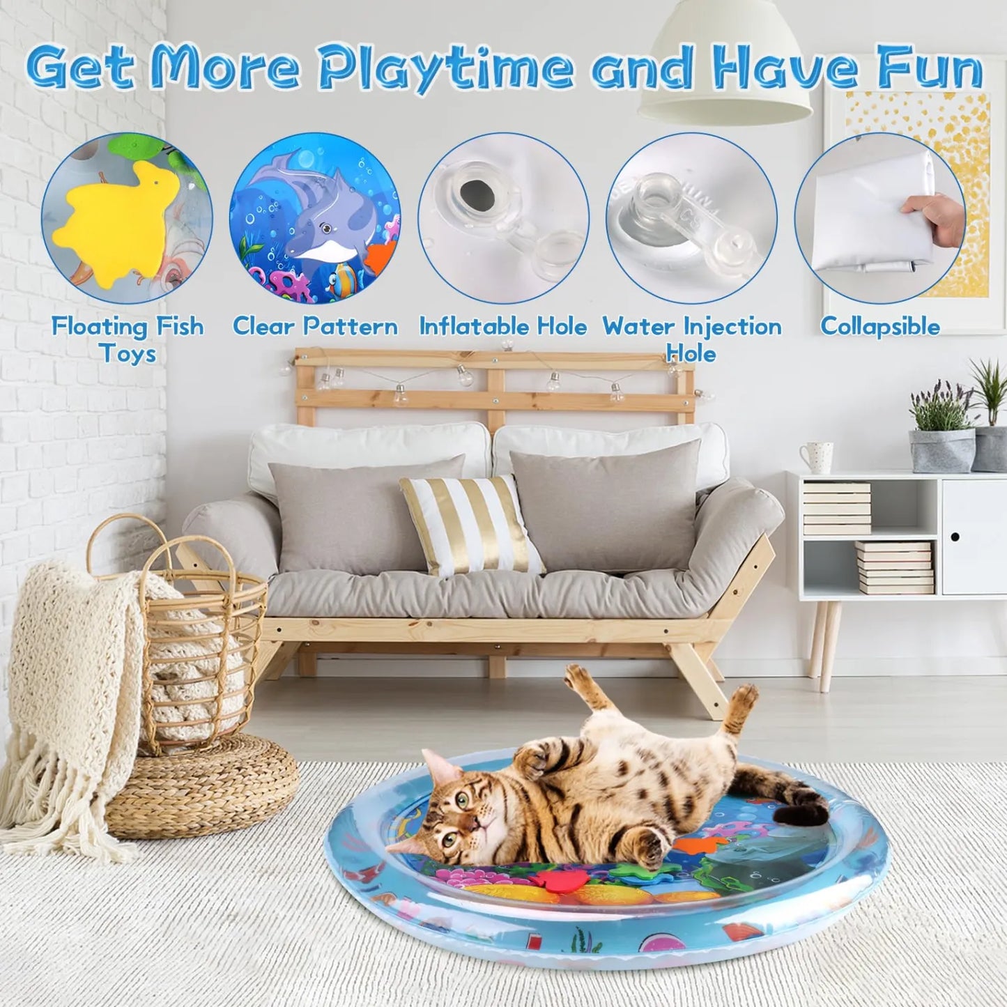 New Thickened Summer Pets Cooling Water Sensory Play Mat
